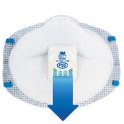 3M 8577PA1-A-PS Paint Odor Valved Respirator, 2 each/pack