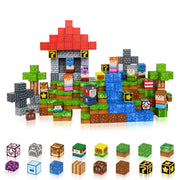 Crtynell Magnetic Blocks, 100pcs STEM Building Toy Set with Strong Magnets, Rounded Edges, Sensory Educational Construction Cubes for Kids Ages 3+