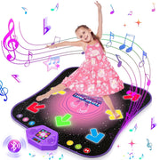 Beefunni Light-Up 8-Button Interactive Dance Mat Toy, Wireless Bluetooth, Purple, Ages 3-12, 37.4x33.8 in, 799-13A