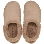 Crocs Classic Unfurgettable Clog, Slip-On Faux Fur Upper, Milk Chocolate, Size 8 Women/6 Men, 211116-2JJ