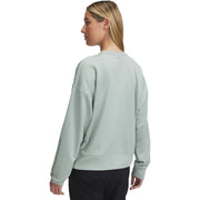 Under Armour Shoreline Terry Long Sleeve Sweatshirt for Ladies, Hydro Green and Silica Green, Extra Large, 81511648