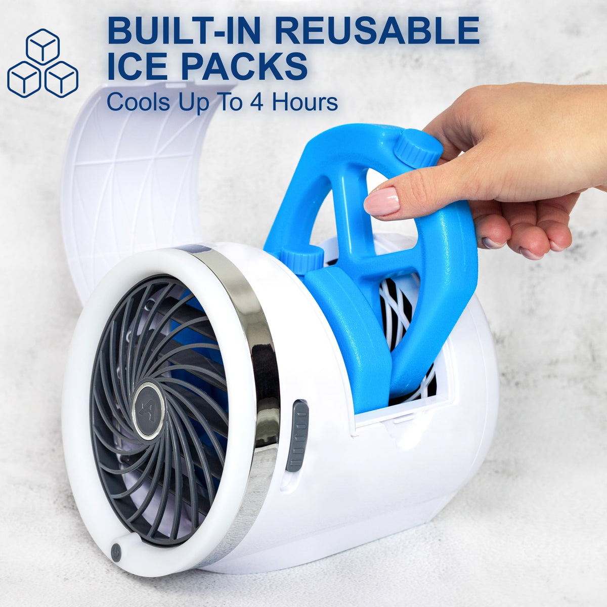 Arctic Air AAIJW-MC4 Ice Jet Air Cooler, 3 Speed Portable Cooler with ...