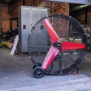 Hyper Tough SFDC-1050FB 42 inch Commercial & Indrustrial Belt Drive Drum Fan Red & Black