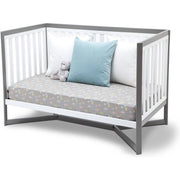 Delta Children Tribeca 4-in-1 Convertible Crib, White/Grey