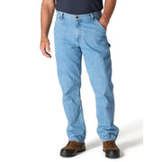 Carhartt Men's Loose Straight Denim Dungaree Jeans, 13-Ounce Cotton, Cove, 38W x 28L, 104941