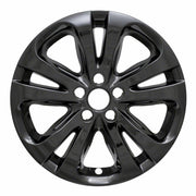 Coast2Coast 17-Inch Wheel Covers, 10-Spoke Gloss Black Painted, Snap-On, Set of 4