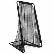 Kapler Football Kicking Practice Net, Portable Quarterback Target Cage, Fiberglass Frame, Black, 81x41 Inch Opening