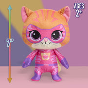 Just Play Disney Jr. SuperKitties Plush Collector Set, 4 Soft Multi-Textured Plush Toys, 7 to 7.5 in, Ages 3 and Up