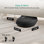 Medcursor Shiatsu Foot Massager Machine with Heat, Deep Kneading Massage, Adjustable Air Pressure, Grey, 1 Count