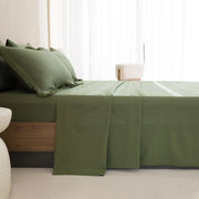 Andency California King Comforter Set Olive Green - 7 Pieces