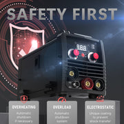 YesWelder Mini 135Amp 3-in-1 MIG Welder with Flux Core, Stick, and Lift TIG, Portable 8.5 lb, MINI-FLUX-135-110V
