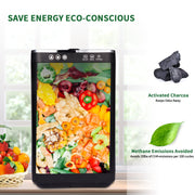Keepeez 4L Electric Kitchen Composter, Quiet Odorless Food Waste Recycler with Auto Clean, Fast Cycle, Black, FWD-201