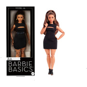 Barbie JBH73 Basics Collectible DollS, Model 05 with Brunette Hair, Black Dress & Heels