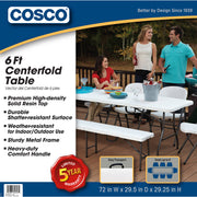 Cosco 37523BLK1W 5-Piece Card Table Set, Black