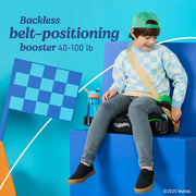 Graco TurboBooster 2.0 Backless Booster Seat with ProtectPlus Engineering, Height-Adjustable Armrests, Hide-Away Cup Holders, Machine-Washable Pad, Green