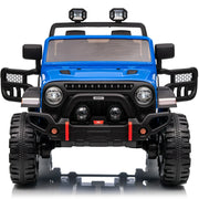 Hikiddo HKJC30924V 24 Volt Ride on Toys for Big Kids, 4WD 2 Seater, Blue