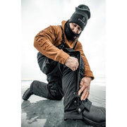 Striker Men's Climate Insulated Waterproof Ice Fishing Bib with Sureflote Flotation Technology, Black Gray, 2X-Large Tall, 62410