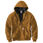 Carhartt 106673brn Loose-Fit Firm Duck Insulated Flannel-Lined Active Jacket for Men - Carhartt Brown - M