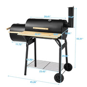 Segmart Charcoal Grill-B026 45.28-Inch Length Portable Barbecue Charcoal Grill