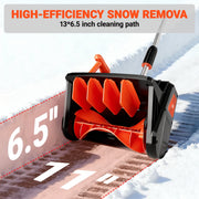 Voltask Cordless Snow Shovel, 24V 4.0Ah Battery, 13-Inch Clearing Width, 550W Brushless Motor, Patented Spiral Technology, Lightweight Ergonomic Design, Aerospace-Grade Materials