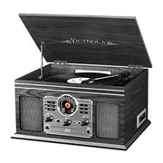 Victrola VTA-200B Nostalgic Classic 6-In-1 Turntable with Bluetooth, Graphite