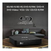 DR. J Professional EVP/203 Portable Blu Ray DVD Player with HDMI, Black