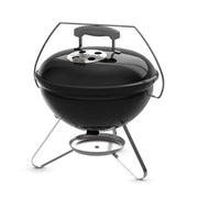 Weber Smokey Joe Charcoal Kettle Grill, 14 Inch Portable, Porcelain Enamel Finish, Black, 147 sq in Cooking Area, 1502353