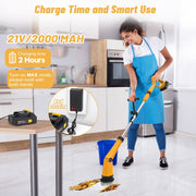 Amiluo Electric Spin Scrubber, 1500 RPM Cordless Bathroom Cleaning Brush