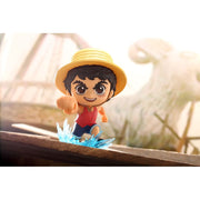 Hot Toys One Piece Luffy Cosbaby Collectible Figure, 4 in Tall, Mid-Action Pose, Clear Display Box, 15556