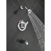 Delta Faucet Classic Monitor 13 Series Tub and Shower Trim, Chrome, Wall Mount, Single-Handle, T13491