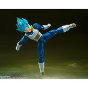 Bandai Spirits S.H.Figuarts Super Saiyan God Super Saiyan Vegeta Action Figure with Pearl Blue Aura, 135mm, BAS66458