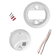 First Alert Interconnect Hardwired Smoke Detector with Precision Detection Ionization Sensor, 10-Year Sealed Battery Backup, White, 1 Pack SMI105-AC