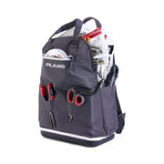 Plano Weekend 3700 Fishing Tackle Backpack, Molded Waterproof Base, Die Cut Tool Sleeves, Daisy Chain Attachment Points, Slate