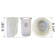 Hayward SPX3200M Pool Skimmer Basket Replacement, Durable Plastic, Fine Mesh, White, 9.5x12.5 in