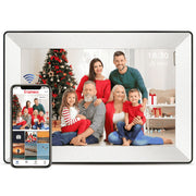 SBUSFGT Frameo Digital Picture Frame, 10.1 in 1280x800 IPS HD Touchscreen, Wi-Fi Photo and Video Sharing, 16GB Storage, Auto-Rotate, White XU-0101