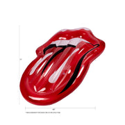 Greensource Rolling Stones Inflatable Swim Tube Pool Raft Float, Red, 48 in x 75 in