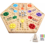 Medikaison medium size Original Marble Game Wahoo Board Game, Medium Size