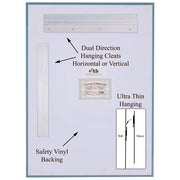 Hamilton Hills Large Frameless Rectangle Beveled Mirror, 16x24 Inch, Ultra-Thin, Lightweight, Silver