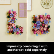 LEGO Botanicals Flower Wall Building Set for Adults, 879 Pieces, Artificial Plants and Flowers Home Office and Bedroom Decor, 11503