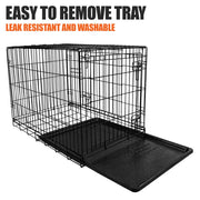 Vibrant Life 34973 Single-Door Folding Dog Crate With Divider, XX-Large, 48