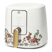 Beautiful by Drew Barrymore Air Fryer, 6 Qt Capacity, TurboCrisp Technology, EverGood Ceramic Nonstick Coating, Touch-Activated Display, Wildflower White Icing