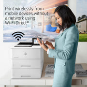 HP LaserJet Enterprise M507x Monochrome Laser Printer, Wireless, Automatic Duplex, 45 ppm, 512 MB Memory, 4.3-Inch Touchscreen