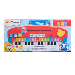 Just Play ABCmouse Play-Along Piano with 3 Learning Modes, 25 Keys, Interactive Sheet Music Cards, Portable Educational Toy for Kids Ages 3+