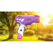 Prime Time Toys Dart Zone Max Venom Pro UV Color Change Half-Length Full-Auto Motorized Blaster, Shoots 7 Darts Per Second, Includes 24 Nitroshot+ Darts, Rechargeable Lithium-Ion Battery, Protective Eyewear, 6607-P