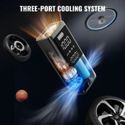 AVAPOW Cordless Tire Inflator, 150PSI, 12000mAh Battery, Digital Pressure Gauge, Auto Shutoff, LED Light, Portable Air Pump for Car, Truck, Motorcycle, Bicycle, AP28