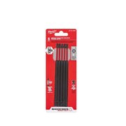 Milwaukee 48-32-4855 SHOCKWAVE 6 Impact Square Recess #2 Power Bit (5pk)
