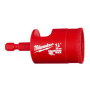 Milwaukee 49-56-0518 Diamond Max 1-1/8 in. Diamond 2.56 in. L X 1/4 in. D Hole Saw