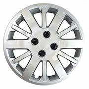 Fuel Rider FRHC-3285-15SL Set of 4 15 Inch Silver Screw-On Hubcaps, 12 Spoke, Compatible with 2005-2010 Chevrolet Cobalt Standard Steel Wheels