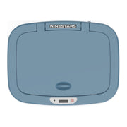 Nine Stars WM-DZT-12-5SB Touchless Trash Can 3.2 Gallon Plastic Steel Blue