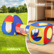 JoyStone JS03 Kids Play Tent Jungle Gym, Pop Up Tents & Play Tunnel for Toddlers, 3-Piece